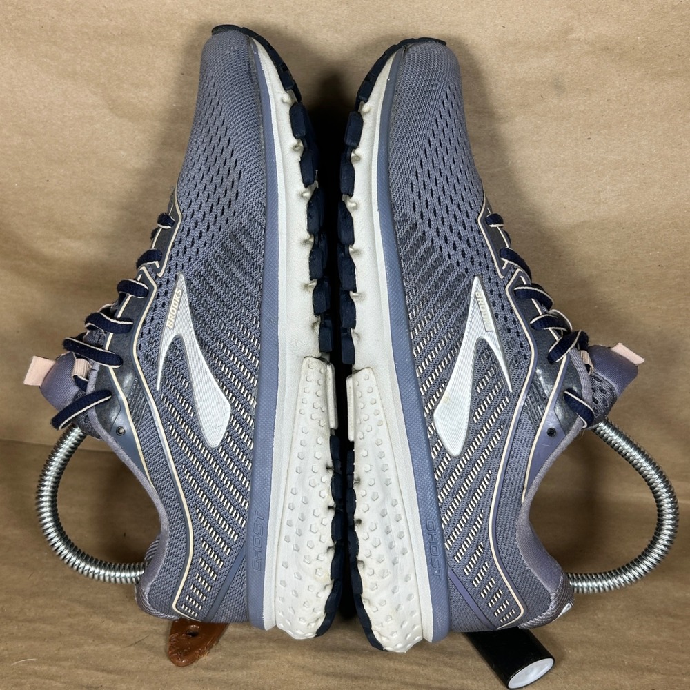 Brooks Ghost 12 Running Shoes Mens 6.5 Wide D Blue Grey Mesh 1203051D086 - Picture 10 of 13